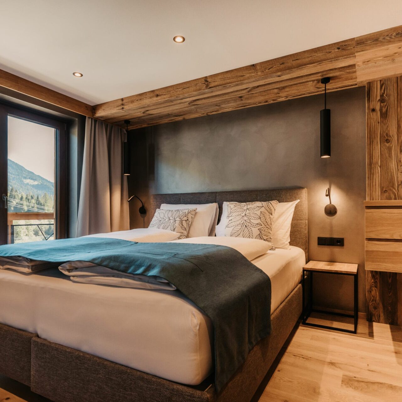 Hofgut-apartment-lifestyle-resort-wagrain-schlafraum-apartment -
