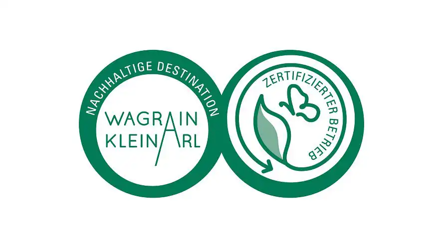 Sustainability seal Wagrain-Kleinarl - certified business as a sustainable holiday destination in Austria